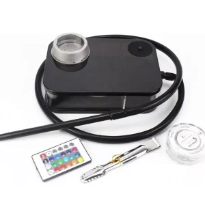 Portable Hookah Complete Set W/ LED Light Square Box Shisha Nargila